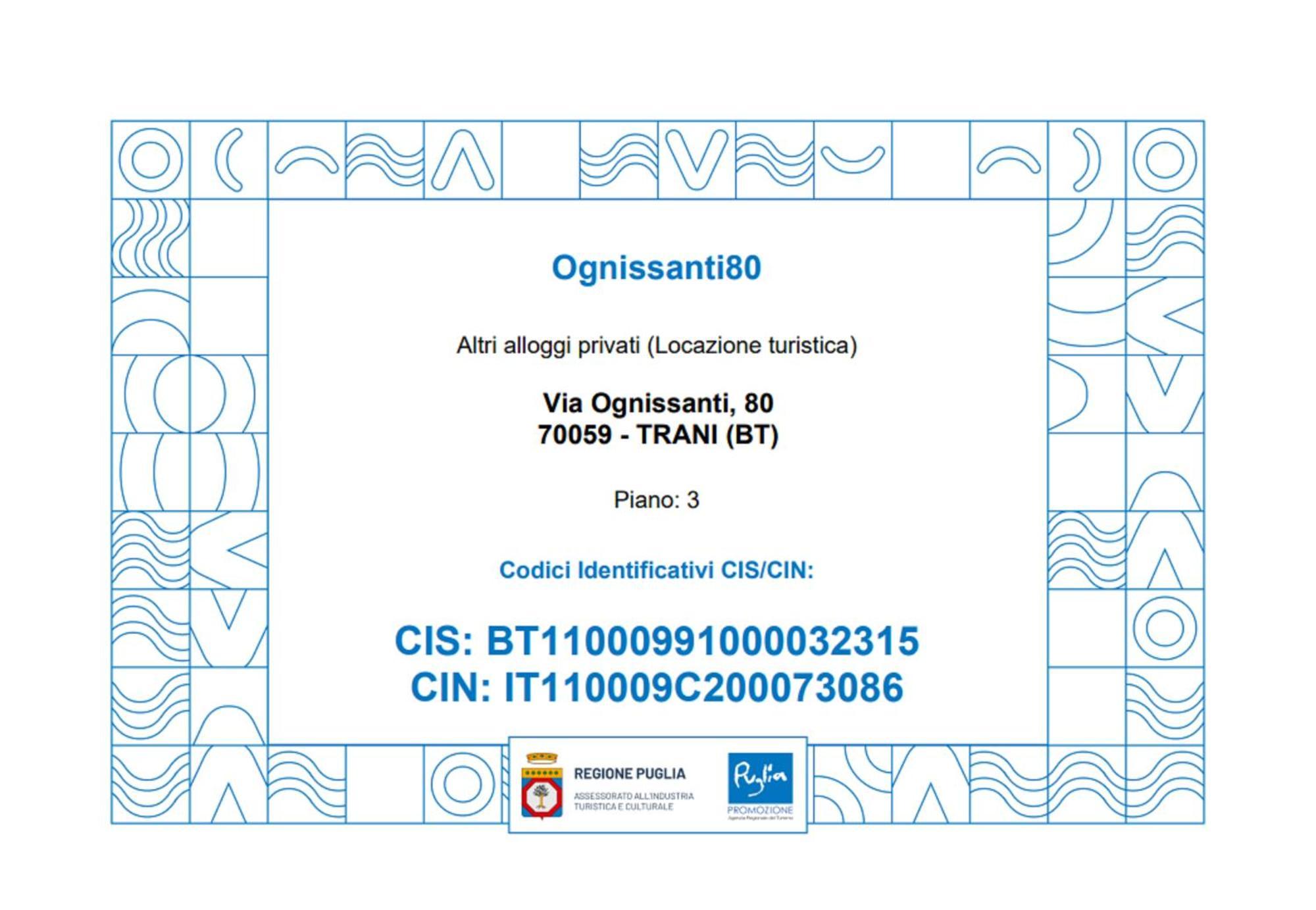 Ognissanti80 Apartment Trani Ngoại thất bức ảnh